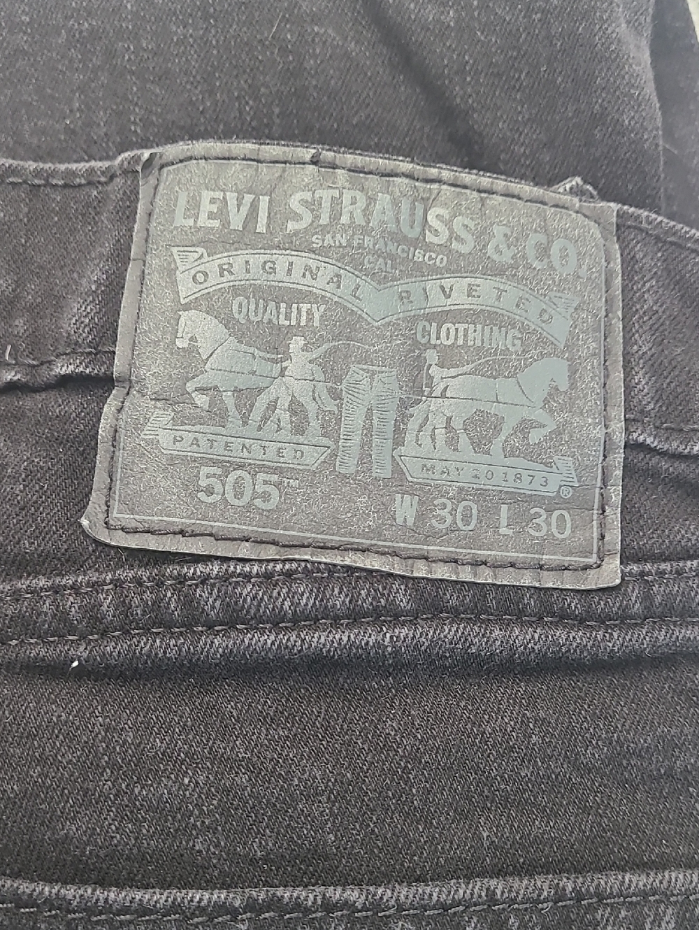 Levi's Men's Classic 505 Black Jeans